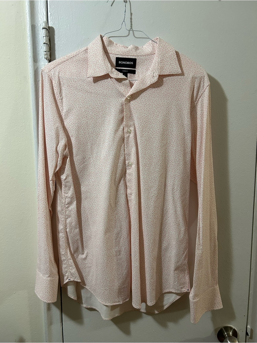 Bonobos Men's Pale Pink Button-Down Dress Shirt